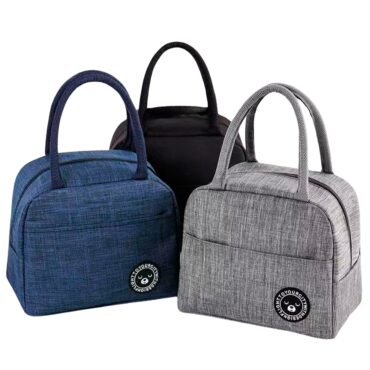 Bolsa Térmica Grande de Poliéster Impermeável Reforçada com Alça Ajustável e Alta Capacidade