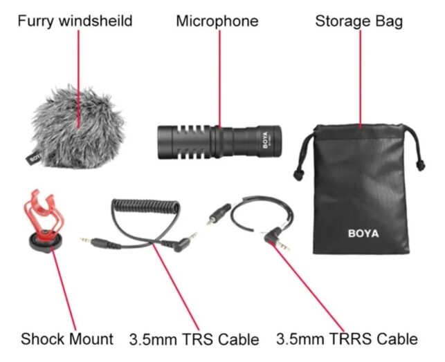 Microfone Boya BY-MM1 Cardioide Direcional para Câmeras e Smartphones - Imagem 3