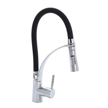 Torneira Gourmet Monocomando para Cozinha, Flexível Silicone, Cores Preto | Dourado | Vermelho