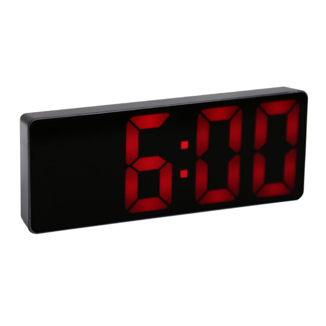 Relógio Digital LED Despertador Mesa Parede Alarme Data USB Pilha - Imagem 5