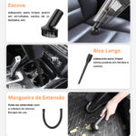 Aspirador de Pó Portátil 12V para Carro – Compacto e Eficiente - Imagem 4