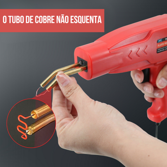 Pistola Solda Plástico Para-choque Farol Carro Grampo 110v 220v - Imagem 7
