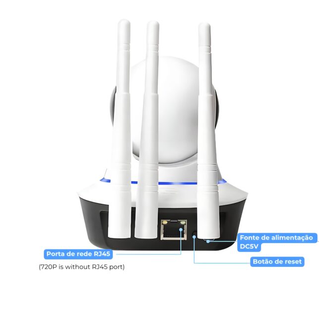 Babá Eletrônica Câmera Wifi Sem Fio Visão Noturna Microfone - Imagem 7