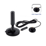 Antena Digital Smart TV Interna e Externa Cabo 5m Base Imã Magnética - Imagem 5