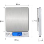 Mini Balança Digital de Cozinha com Alta Precisão, display LCD, Acabamento em Aço Inox - Imagem 4