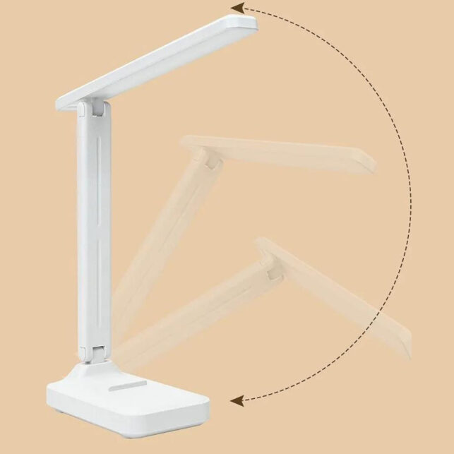 luminária mesa Touch 3 níveis Luz Branco Quente Recarregável - Imagem 9