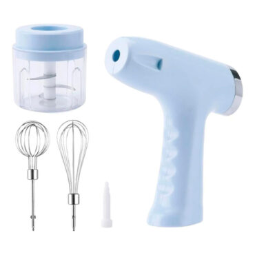 Miniprocessador de Alimentos e Batedor de Ovos Elétrico Compacto, Portátil, Ideal para Cozinha Moderna