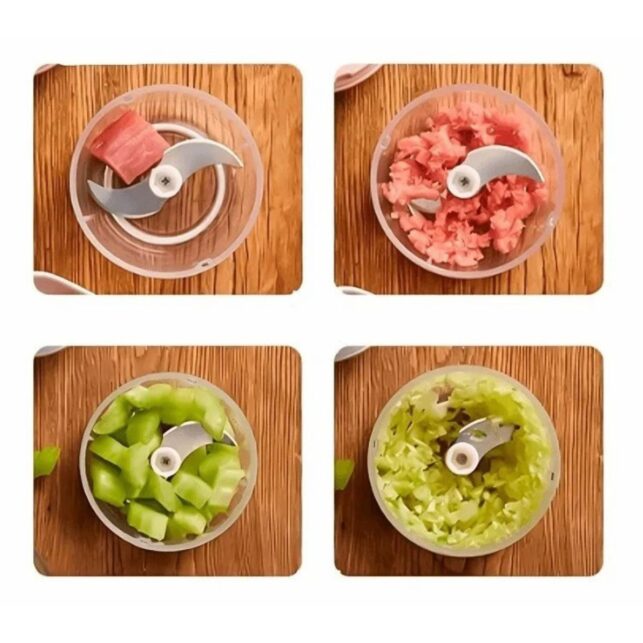 Miniprocessador de Alimentos e Batedor de Ovos Elétrico Compacto, Portátil, Ideal para Cozinha Moderna - Imagem 5