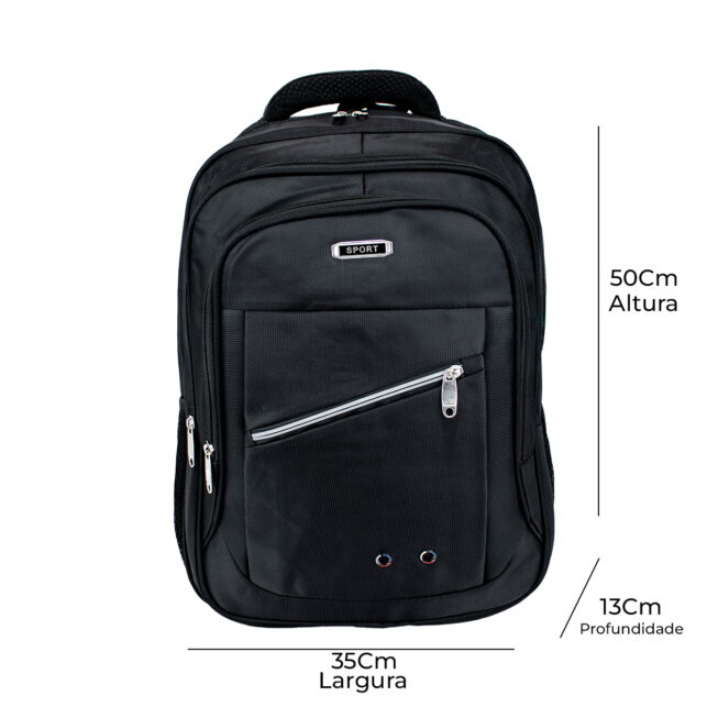 15227517491_5A.jpg Bolsa Masculina Impermeável para Notebook Grande Reforçada - Imagem 2