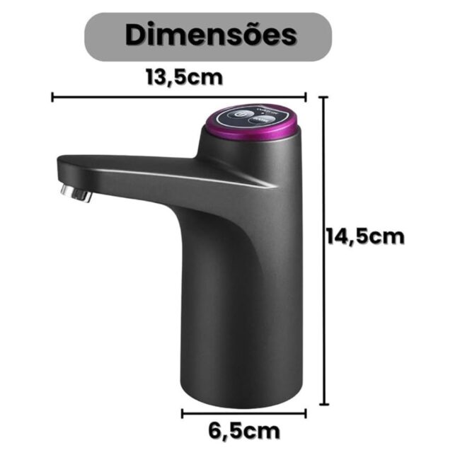 xr:d:DAFzZCKPvjY:80,j:1429175355971308297,t:23110618 Bomba de Galão Elétrica Recarregável USB para Água – Portátil e Fácil de Usar - Imagem 2