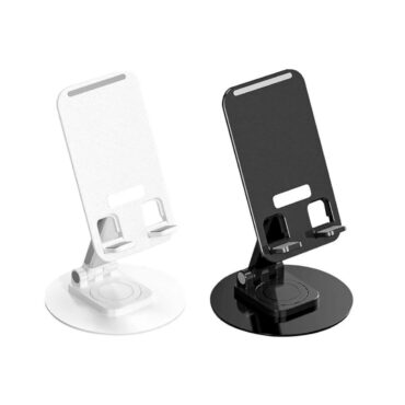 Suporte de Mesa Ajustável em Plástico para Celular e Tablet até 10 Polegadas, Portátil e Leve