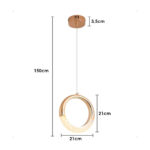 Lustre Pendente Moderno em Acrílico – 5x20cm, Design Moderno e Sofisticado para Qualquer Ambiente - Imagem 4