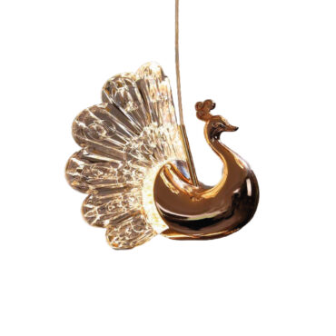 Lustre Pendente 20cm em Acrílico com LED Integrado - Design Sofisticado para Sala