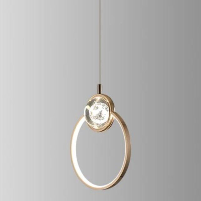 Lustre Saturno para Teto em Acrílico 20cm x 5cm, Moderno e Sofisticado - Imagem 5