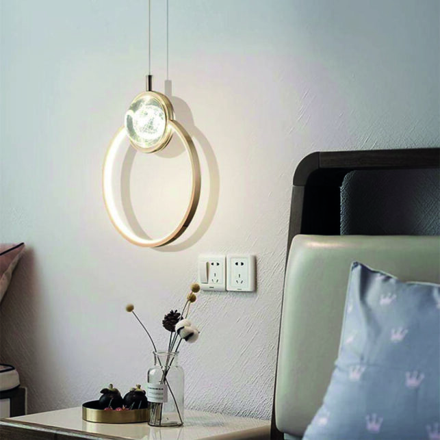 Lustre Saturno para Teto em Acrílico 20cm x 5cm, Moderno e Sofisticado - Imagem 6