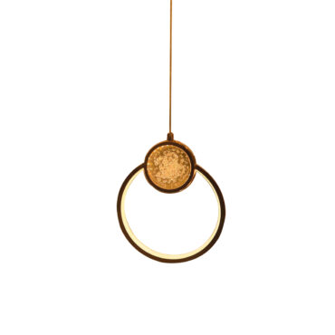 Lustre Saturno para Teto em Acrílico 20cm x 5cm, Moderno e Sofisticado