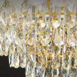 Lustre Pendente Cristal para Teto – Tamanho 50x50cm, Design Elegante e Sofisticado para Sala, Cozinha e Escritório - Imagem 5
