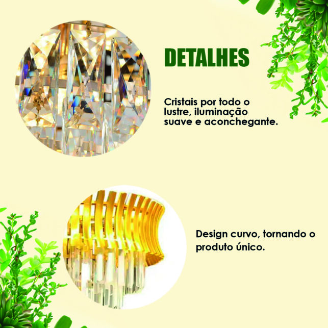15253939195_3202-2.jpg Lustre Pendente Cristal 50x50cm – Design Luxuoso, Sofisticado e Elegante - Imagem 4