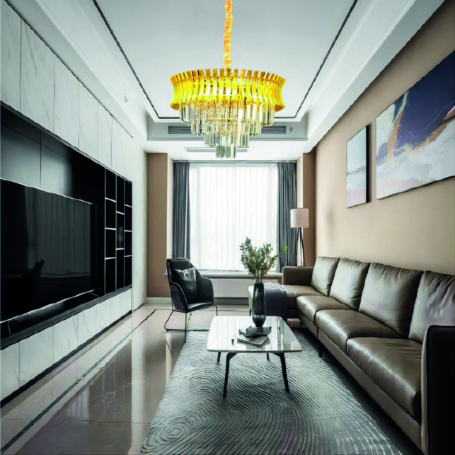 15253939261_5202-2.jpg Lustre Pendente Cristal 50x50cm – Design Luxuoso, Sofisticado e Elegante - Imagem 5