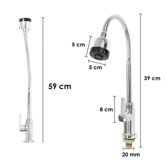 15253946642_AMG20-2063120-20520imagem-1.jpg Torneira Gourmet para Cozinha com 2 Jatos, Metal Flexível, Luxo, ¼ Volta, Alta Qualidade - Imagem 4