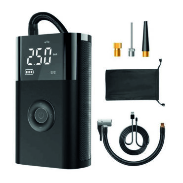 Mini Compressor de Ar Portátil Recarregável, Bateria USB, para Carros, Motos e Bicicletas