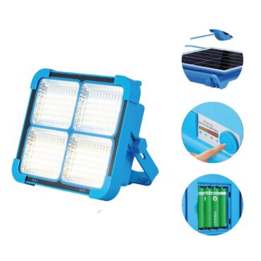 Refletor LED Solar Bateria Portátil Recarregável 100W
