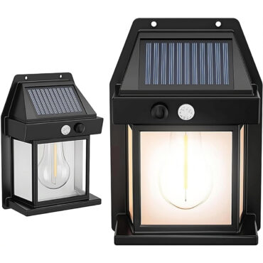 Luminária Solar com Sensor de Presença para Jardim – Energia Sustentável e Iluminação Inteligente