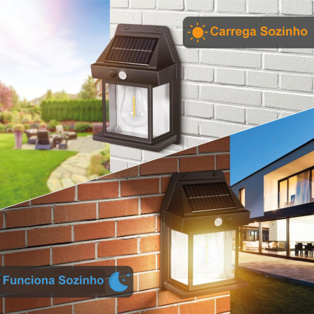 Luminária Solar com Sensor de Presença para Jardim – Energia Sustentável e Iluminação Inteligente - Imagem 5