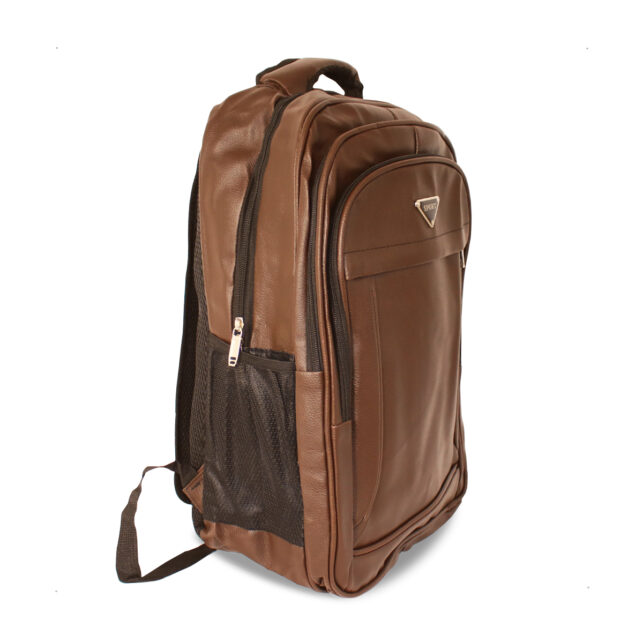 Mochila Masculina Reforçada em Couro Impermeável para Viagem, Trabalho e Escola, Disponível em Preto e Marrom - Imagem 8