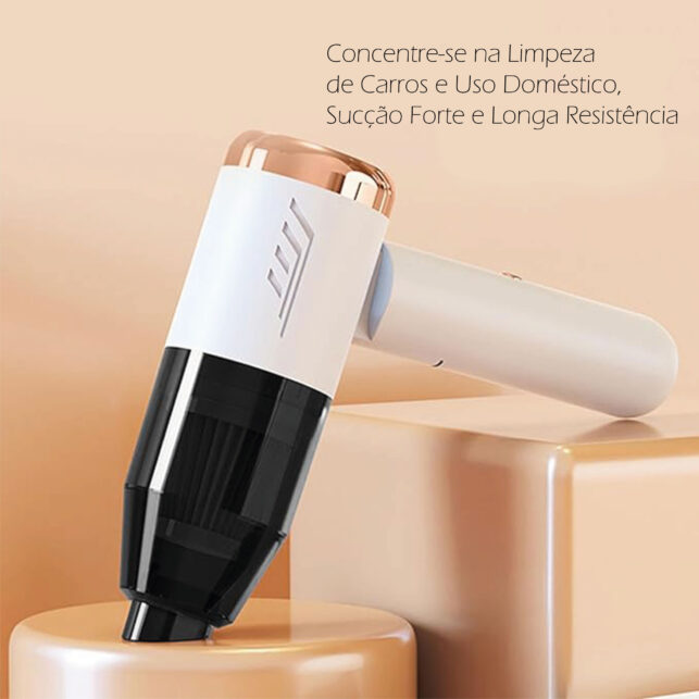 Aspirador Automotivo Portátil Recarregável Premium de Alta Potência - Imagem 6