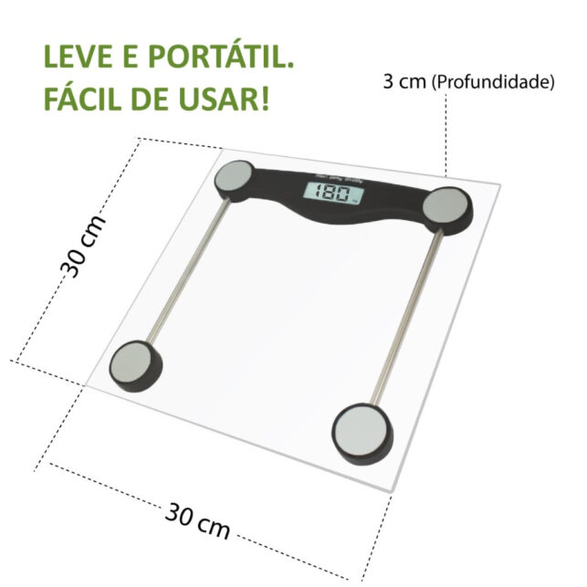 Balança Digital Corporal de Vidro Temperado – Alta Precisão e Design Moderno - Imagem 2