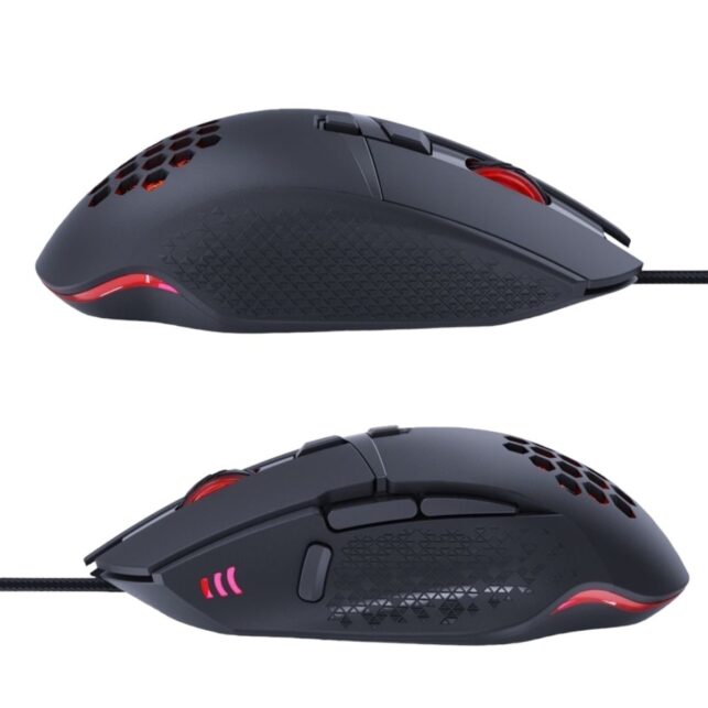4 Mouse Gamer USB de Alta Precisão com Peso Interno, LED RGB, Botões Programáveis, 8000 DPI e Cabo de Malha - Imagem 4