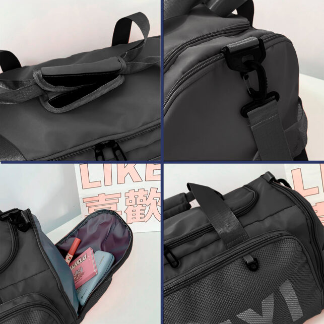 Bolsa Mala Mochila Academia Fitness Esportiva, Impermeável, Grande e Resistente, Ideal para Viagens e Esportes - Imagem 5
