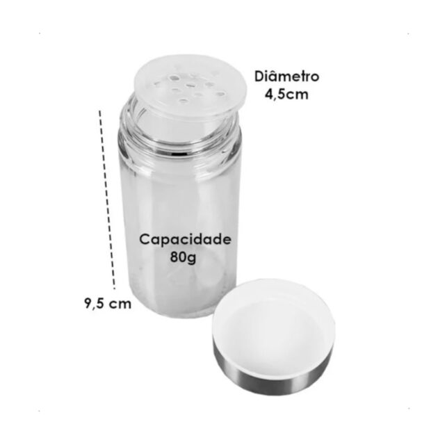 5 Porta Temperos Giratório Aço Inox com 12 Potes Cozinha Organizada - Imagem 4