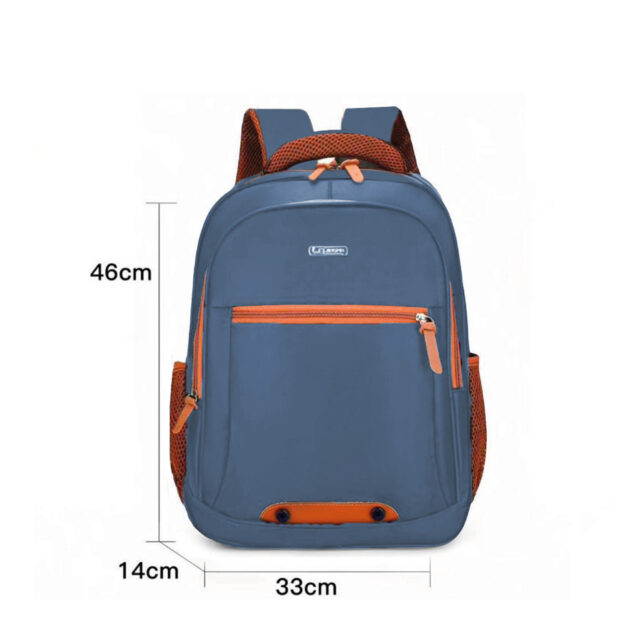 Mochila Masculina Impermeável Grande Reforçada, Ideal para Uso Escolar e Diário, Disponível em Azul e Marrom - Imagem 2