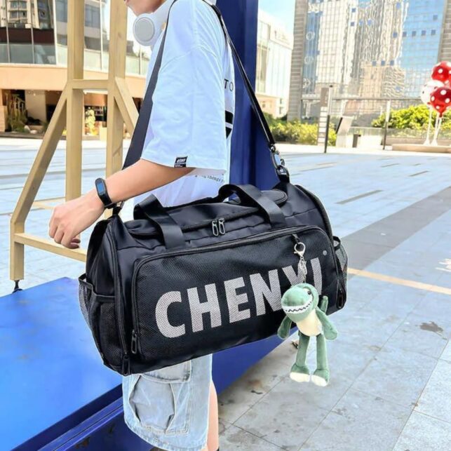 Bolsa Mala Mochila Academia Fitness Esportiva, Impermeável, Grande e Resistente, Ideal para Viagens e Esportes - Imagem 6