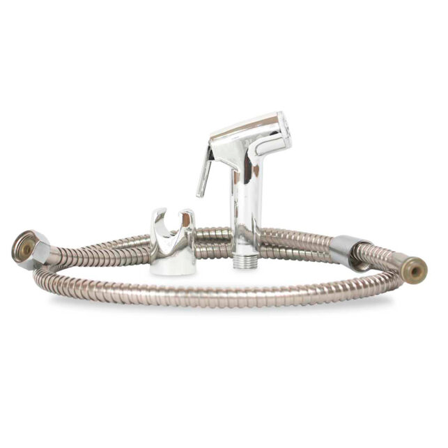 Ducha Higiênica de Metal Completa com Mangueira e Suporte – Alta Pressão e Durabilidade - Imagem 2