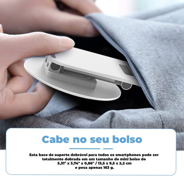 Suporte de Mesa Ajustável em Plástico para Celular e Tablet até 10 Polegadas, Portátil e Leve - Imagem 7