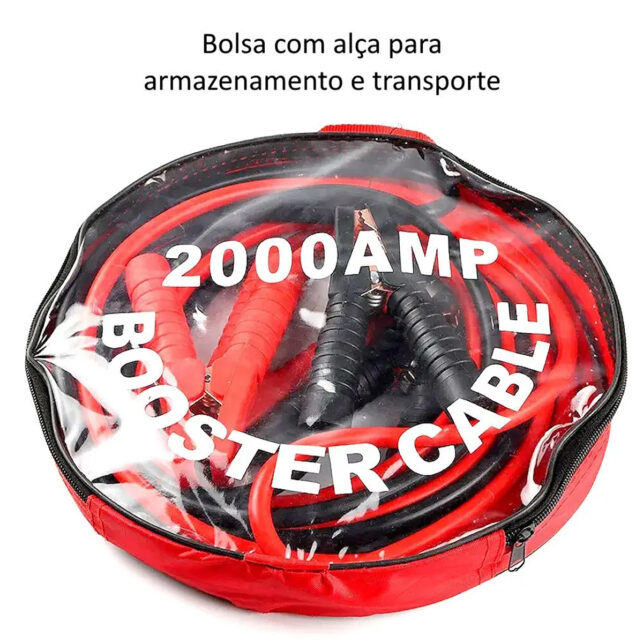Cabo de Carga Chupeta para Bateria 700A – Caminhão e Carro, com Bolsa de Transporte - Imagem 8