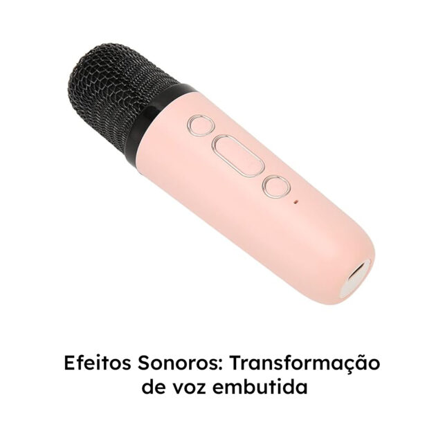 Caixinha de Som com Microfone sem Fio – Som profissional, Material Resistente, Ideal para Karaokê e Eventos - Imagem 4
