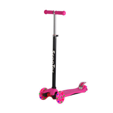 Patinete 3 Rodas Infantil LED Ajustável 70kg Menino Menina Cores