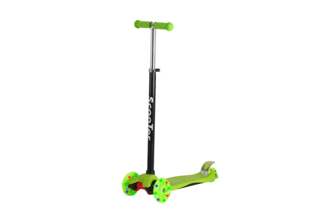 Patinete 3 Rodas Infantil LED Ajustável 70kg Menino Menina Cores - Imagem 4